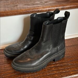 Lucky Brand Black Combat Boots